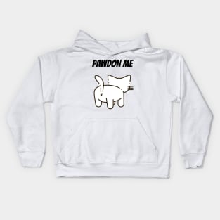 Cat Lover Pawdon Me Kids Hoodie